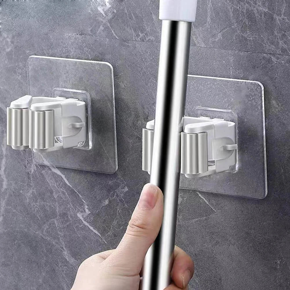Wall mop holder