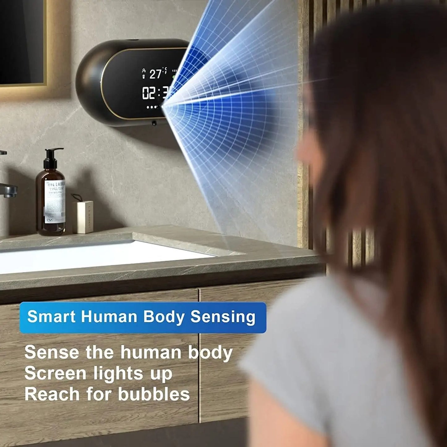 Liquid foam soap dispenser