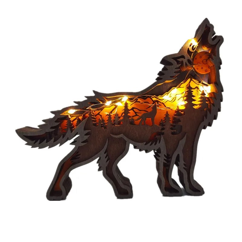Wooden decoration (forest animals)