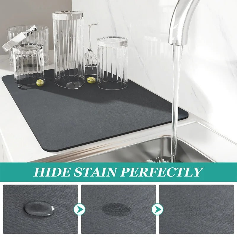 Absorbent kitchen mat