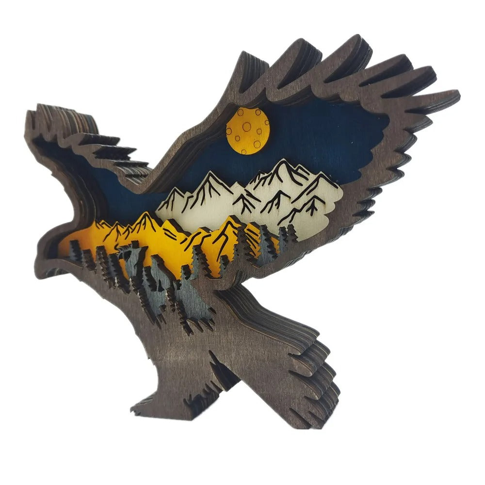 Wooden decoration (forest animals)
