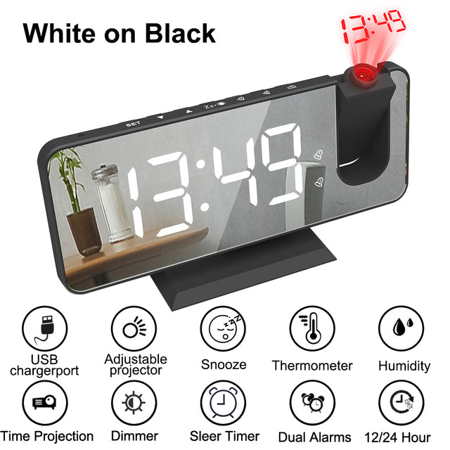 LED digital smart alarm clock