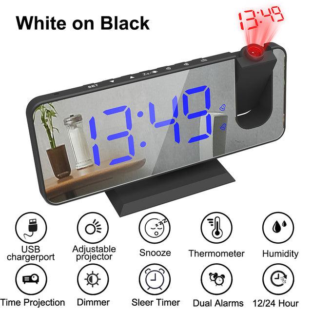 LED digital smart alarm clock