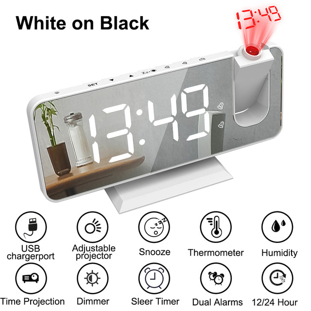 LED digital smart alarm clock