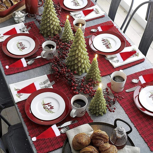 Christmas tableware decoration